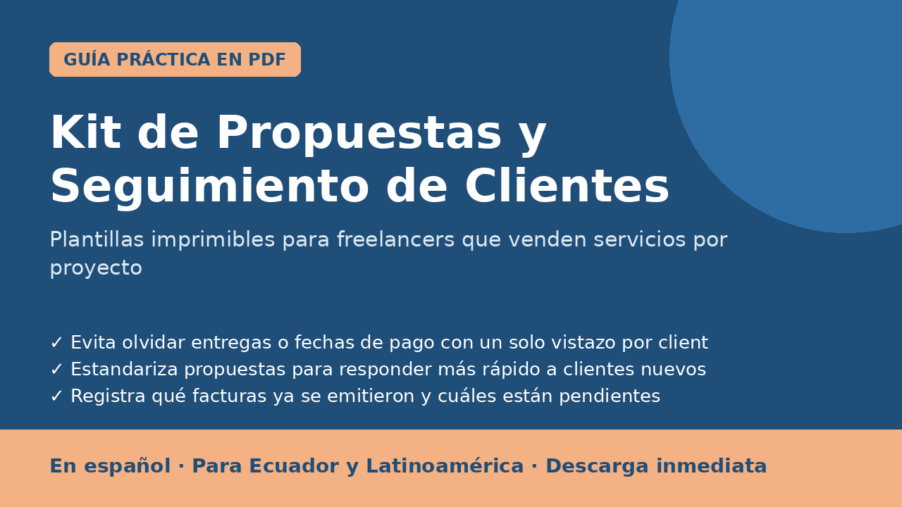 Portada: Kit de Propuestas y Seguimiento de Clientes