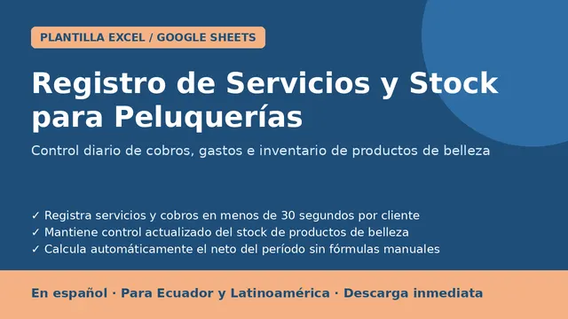 Registro de Servicios y Stock para Peluquerías